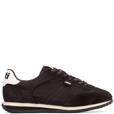 XTI WOMENS LACE TRAINER - BROWN