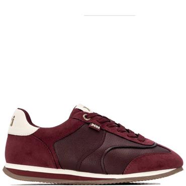 XTI WOMENS PU SHOE - BURGUNDY