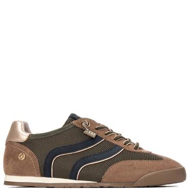 XTI WOMENS TEXTILE SHOE - KHAKI