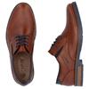RIEKER MENS LACE CASUAL SHOE - BROWN