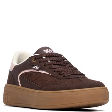 XTI WOMENS PU SHOE - BROWN