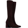 XTI WOMENS SOCK KNEE HIGH BOOT - BROWN