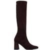 XTI WOMENS SOCK KNEE HIGH BOOT - BROWN