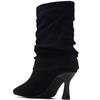 XTI WOMENS MICROFIBER ANKLE BOOT - BLACK