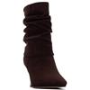 XTI WOMENS MICROFIBER ANKLE BOOT - BROWN