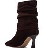 XTI WOMENS MICROFIBER ANKLE BOOT - BROWN