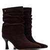 XTI WOMENS MICROFIBER ANKLE BOOT - BROWN