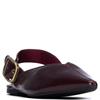 XTI WOMENS STRAP FLATS - BURGUNDY