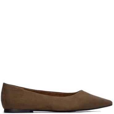 XTI WOMENS FLATS - KHAKI