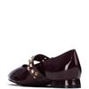 XTI WOMENS STRAP FLATS - BURGUNDY