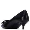 XTI WOMENS LOW HEEL COURT SHOE - BLACK