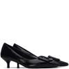 XTI WOMENS LOW HEEL COURT SHOE - BLACK