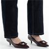 XTI WOMENS LOW HEEL COURT SHOE - BURGUNDY