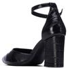XTI WOMENS HIGH HEEL COUT SHOE - BLACK