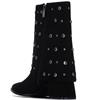 XTI WOMENS ZIP ANKLE BOOT - BLACK
