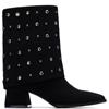 XTI WOMENS ZIP ANKLE BOOT - BLACK