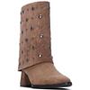XTI WOMENS ZIP ANKLE BOOT - TAUPE