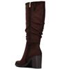 XTI WOMENS ZIP HIGH LEG BOOT - BROWN