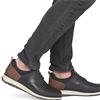 RIEKER MENS WATER REPELLENT SLIP ON SHOE - BLACK