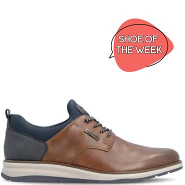 RIEKER MENS SLIP ON SHOE - BROWN