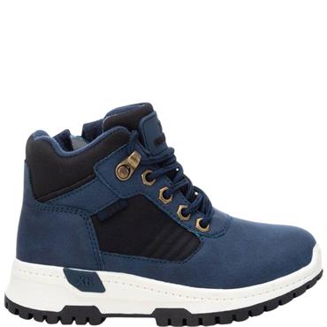 XTI KIDS ZIP LACE ANKLE BOOT - NAVY
