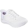 SKECHERS WOMENS SLIP IN'S LACE TRAINER - WHITE