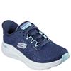 SKECHERS WOMENS ARCH FIT SLIP IN'S TRAIN - NAVY MULTI