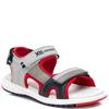 XTI BOYS STRAP SANDAL - GREY RED