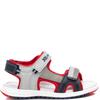 XTI BOYS STRAP SANDAL - GREY RED
