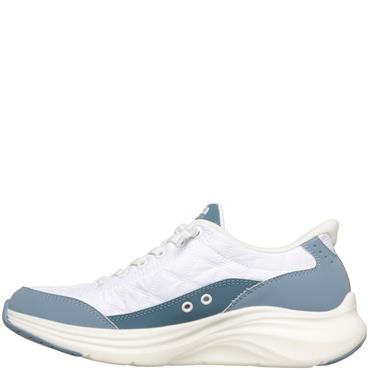 SKECHERS WOMENS TRAINER - WHITE BLUE