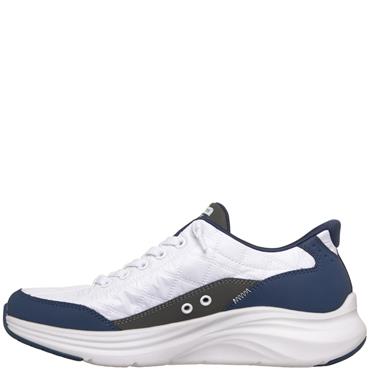 SKECHERS WOMENS SLIP IN'S TRAINER - WHITE NAVY