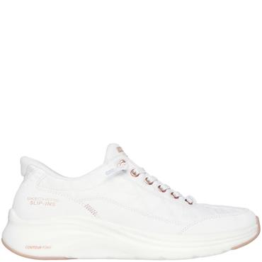 SKECHERS WOMENS TRAINER - WHITE ROSE GOLD