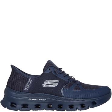 SKECHERS WOMENS GLIDE SLIP IN'S TRAINER - DARK NAVY
