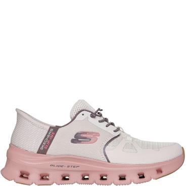 SKECHERS WOMENS GLIDE SLIP IN'S TRAINER - TAUPE MULTI