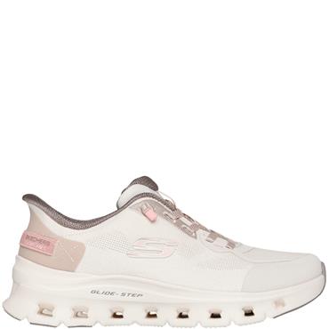 SKECHERS WOMENS GLIDE SLIP IN'S TRAINER - NATURAL BROWN