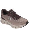 SKECHERS WOMENS LACE SLIP ON TRAINER - BROWN