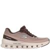 SKECHERS WOMENS LACE SLIP ON TRAINER - BROWN