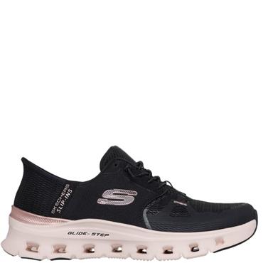 SKECHERS WOMENS GLIDE STEP PRO TRAINER - BLACK ROSE GOLD