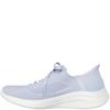 SKECHERS WOMENS SLIP INS LACE TRAINER - LIGHT BLUE