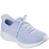 SKECHERS WOMENS SLIP INS LACE TRAINER - LIGHT BLUE