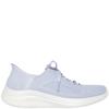 SKECHERS WOMENS SLIP INS LACE TRAINER - LIGHT BLUE