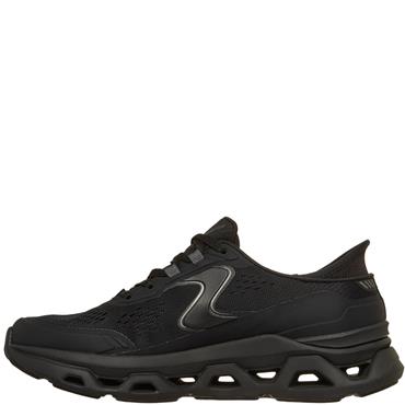 SKECHERS WOMENS SLIP IN'S LACE TRAINER - BLACK