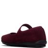 XTI GIRLS DOUBLE STRAP FLAT SHOE - BURGUNDY