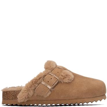 XTI KIDS LINED CLOG SLIPPER - CAMEL