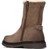XTI KIDS FUR LINED ZIP ANKLE BOOT - TAUPE