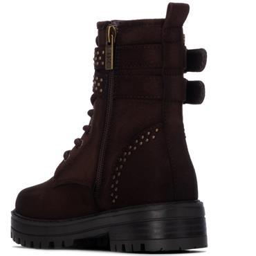 XTI KIDS DOUBLE STRAP ANKLE BOOT - BROWN