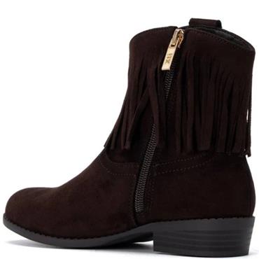 XTI KIDS MICROFIBER ANKLE BOOT - BROWN