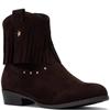 XTI KIDS MICROFIBER ANKLE BOOT - BROWN