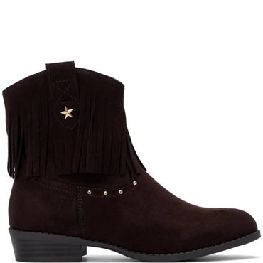 XTI KIDS MICROFIBER ANKLE BOOT - BROWN
