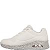 SKECHERS WOMENS UNO SAFARI LACE TRAINER - LEOPARD ANIMAL PRINT